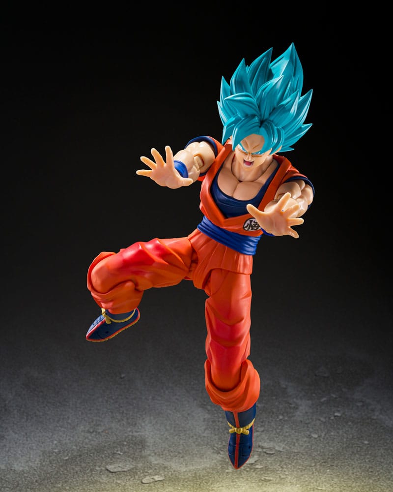 Dragon Ball Super - Super Saiyan (Blue) God Super Saiyan Son Goku, S.H.Figuarts Action Figure (Blue power transcending Limits) 15 cm