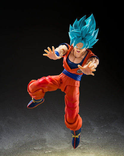 Dragon Ball Super - Super Saiyan (Blue) God Super Saiyan Son Goku, S.H.Figuarts Action Figure (Blue power transcending Limits) 15 cm