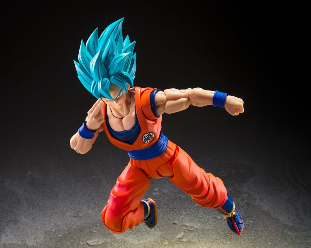 Dragon Ball Super - Super Saiyan (Blue) God Super Saiyan Son Goku, S.H.Figuarts Action Figure (Blue power transcending Limits) 15 cm