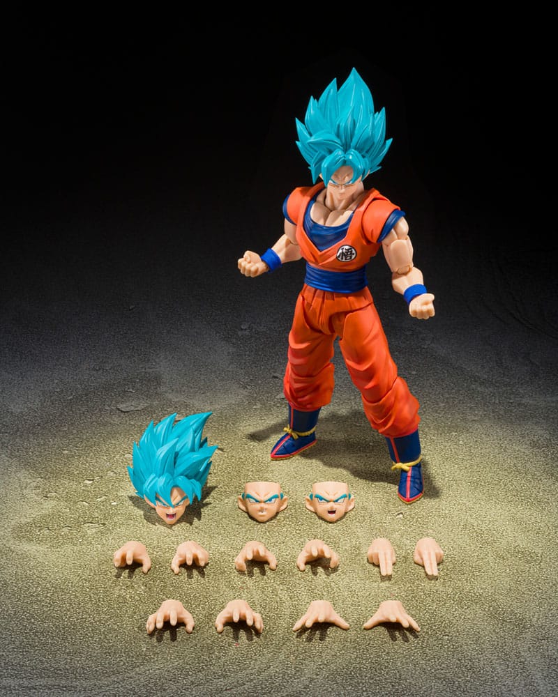 Dragon Ball Super - Super Saiyan (Blue) God Super Saiyan Son Goku, S.H.Figuarts Action Figure (Blue power transcending Limits) 15 cm