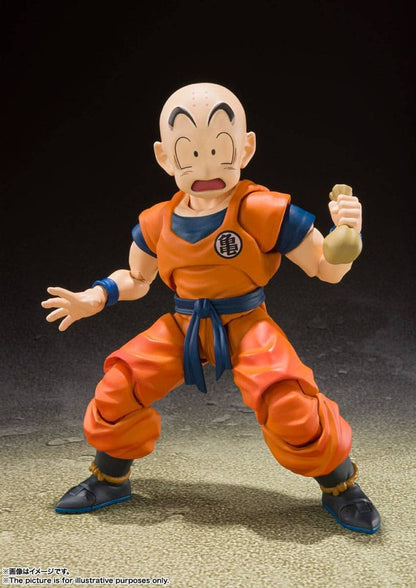 Dragon Ball Z - Krillin-Earth's Strongest Man, S.H. Figuarts Action Figure 12 cm