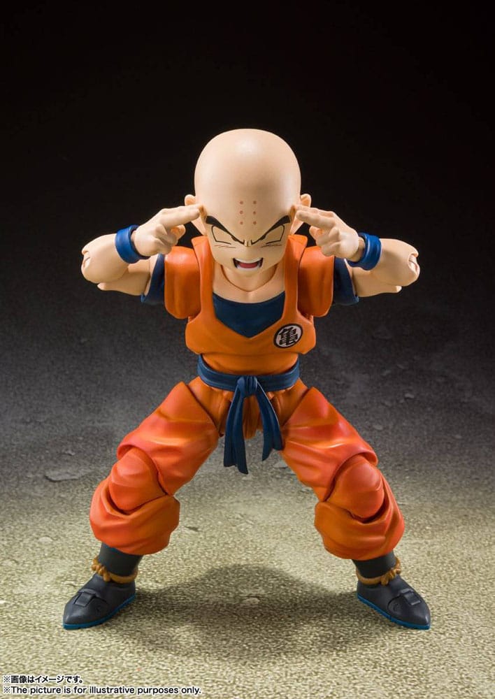 Dragon Ball Z - Krillin-Earth's Strongest Man, S.H. Figuarts Action Figure 12 cm