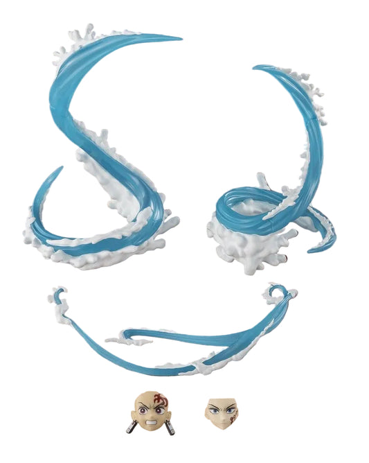 Demon Slayer: Kimetsu no Yaiba - Accessory Set, S.H. Figuarts Tanjiro Kamado & Giyu Tomioka Water Breathing Option Parts Set