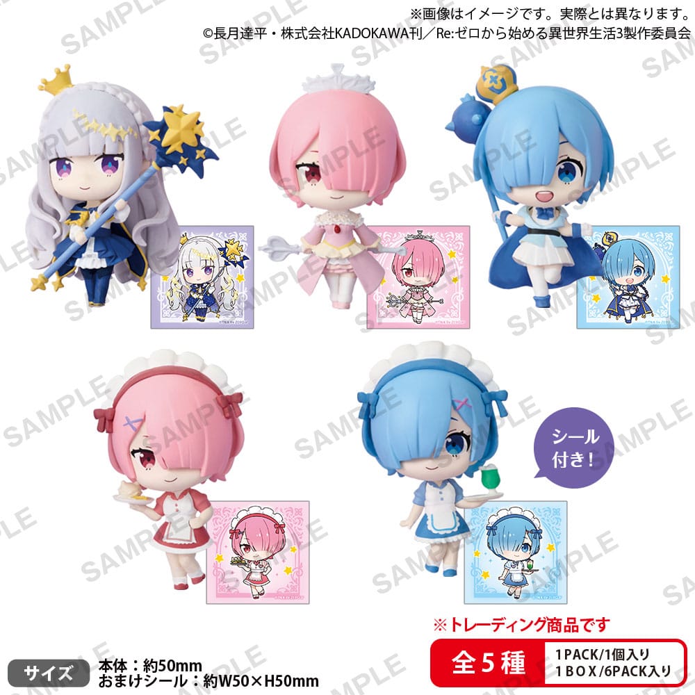 Re:Zero Starting Life in Another World - 1 Blind Box, PVC Figuren Rich Birthday Life 2025 Box Ver. 5 cm