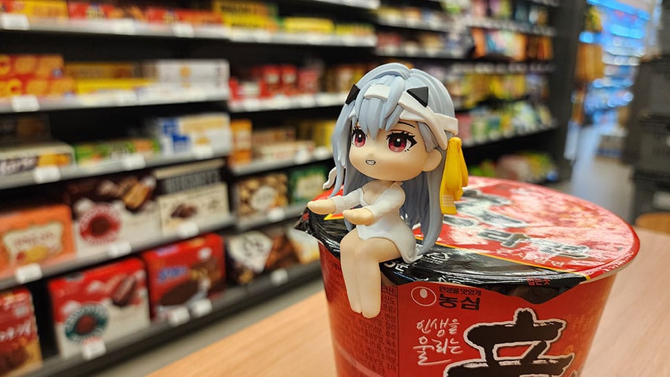 Goddess of Victory: Nikke - Modernia, Cup Noodle Holder PVC Statue 8 cm