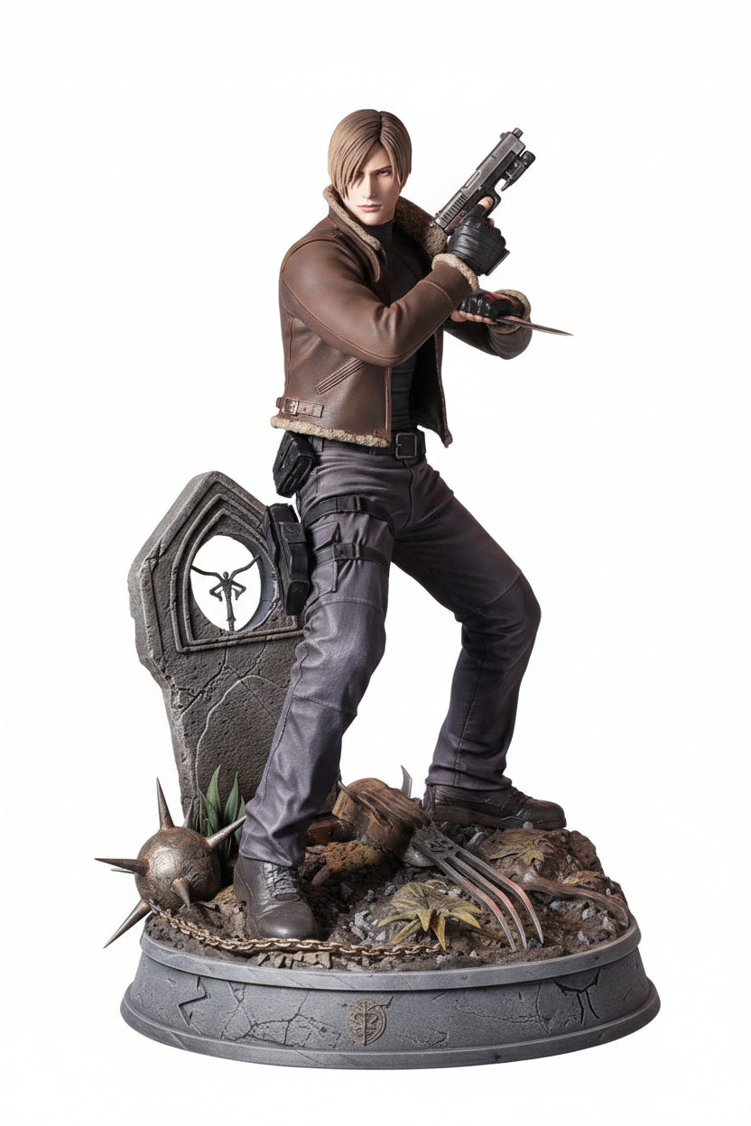 Resident Evil - Leon Kennedy, Premium Statue 50 cm