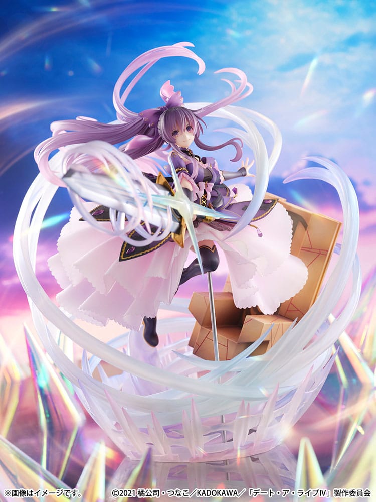 Date A Live IV - Tohka Yatogami, SHIBUYA SCRAMBLE FIGURE PVC Statue 1/6 Princess Amethyst Dress Ver. 32 cm