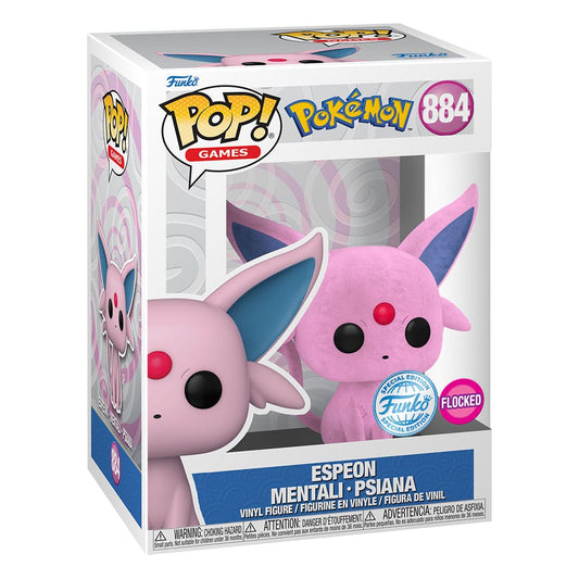 Pokémon - Espeon, POP! Games Vinyl Figure Flocked 9 cm