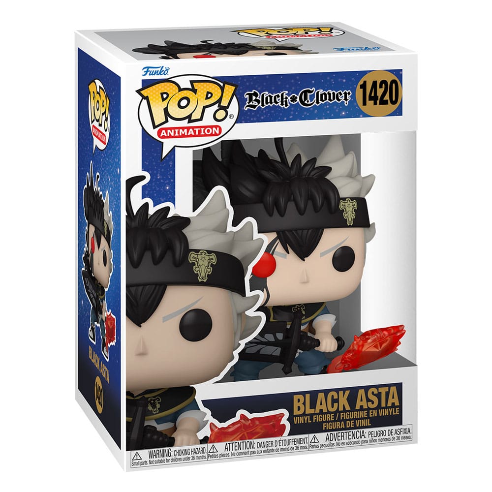 Black Clover - Black Asta, POP! Animation Vinyl Figure 9 cm