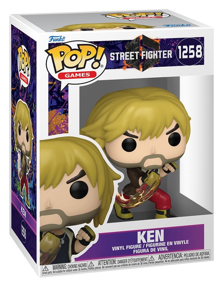 Street Fighter 6 - Ken, POP! Games Vinyl Figure 9 cm