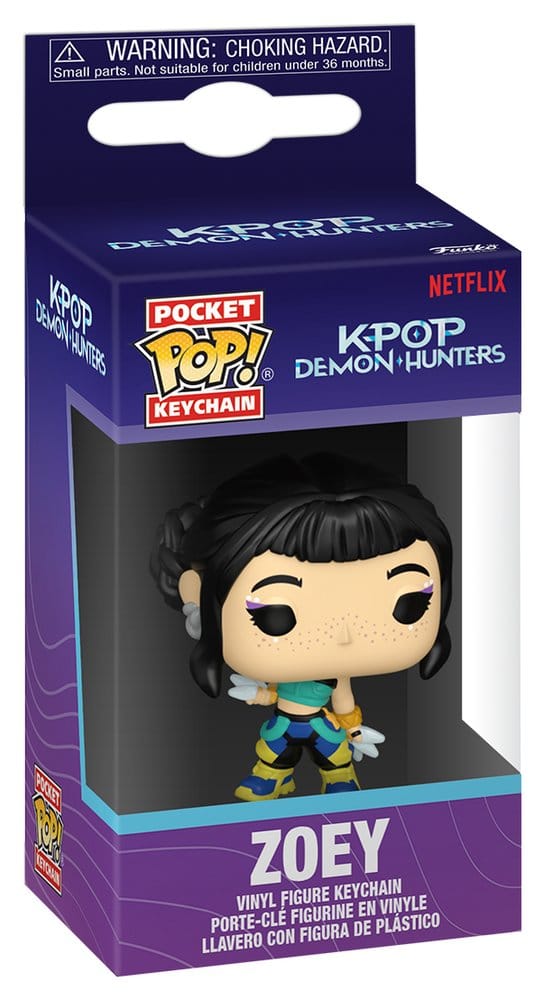 KPop Demon Hunters - Zoey, POP! Vinyl Keychains 4 cm