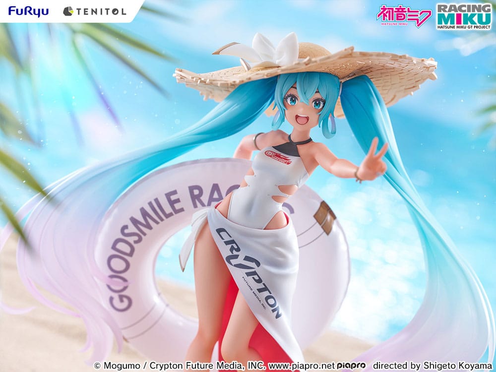 Hatsune Miku - Racing Miku, GT Project Tenitol PVC Statue 2024: Tropical Ver. 21 cm