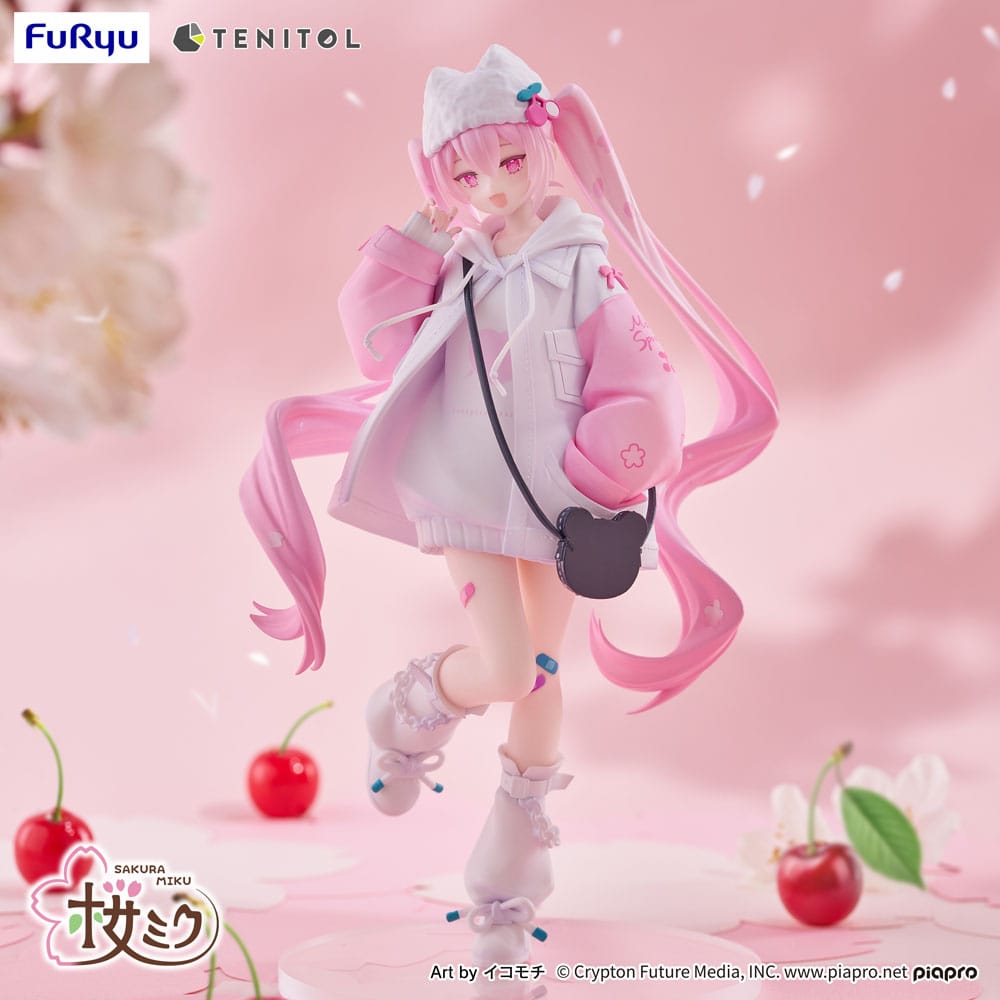 Hatsune Miku - Sakura Miku, Tenitol PVC Statue Sakura Cool style [petit] 19 cm