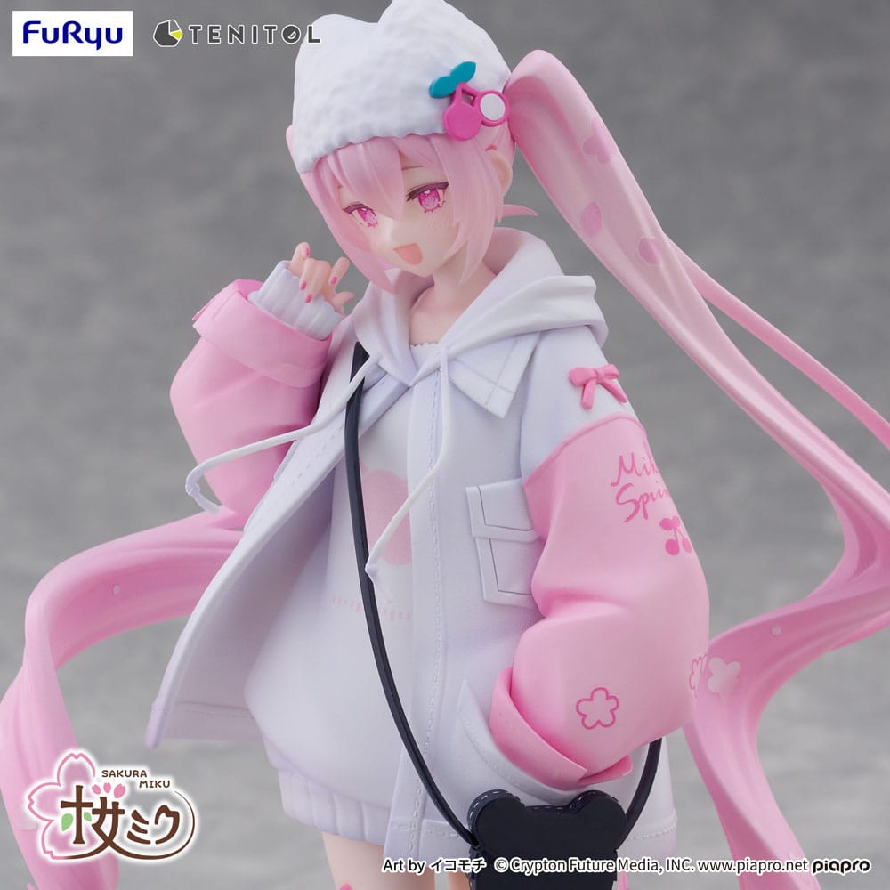 Hatsune Miku - Sakura Miku, Tenitol PVC Statue Sakura Cool style [petit] 19 cm