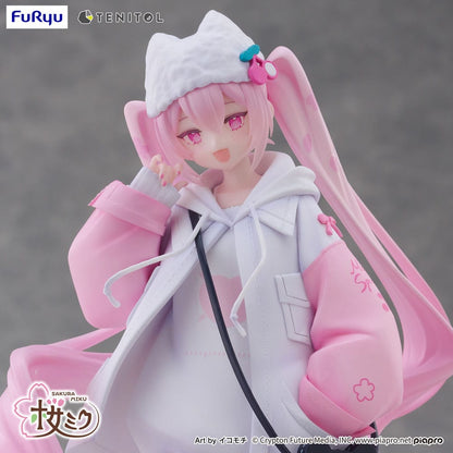 Hatsune Miku - Sakura Miku, Tenitol PVC Statue Sakura Cool style [petit] 19 cm
