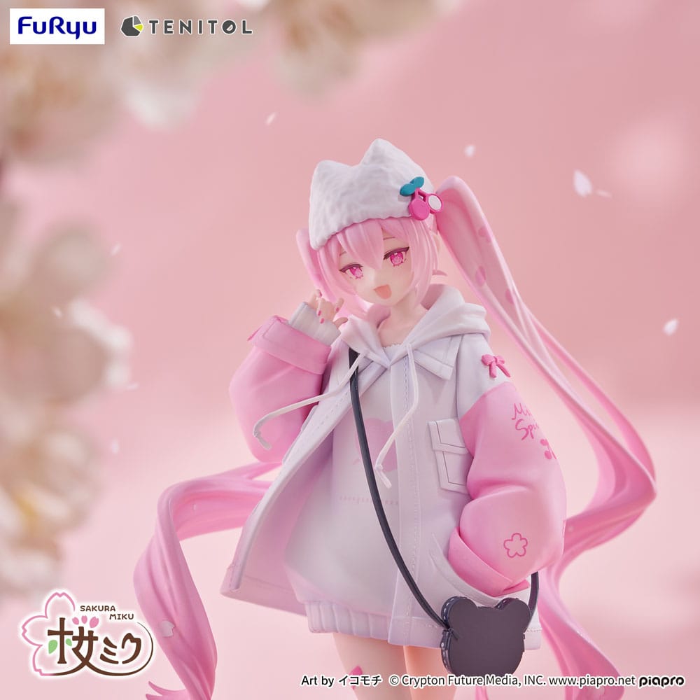 Hatsune Miku - Sakura Miku, Tenitol PVC Statue Sakura Cool style [petit] 19 cm