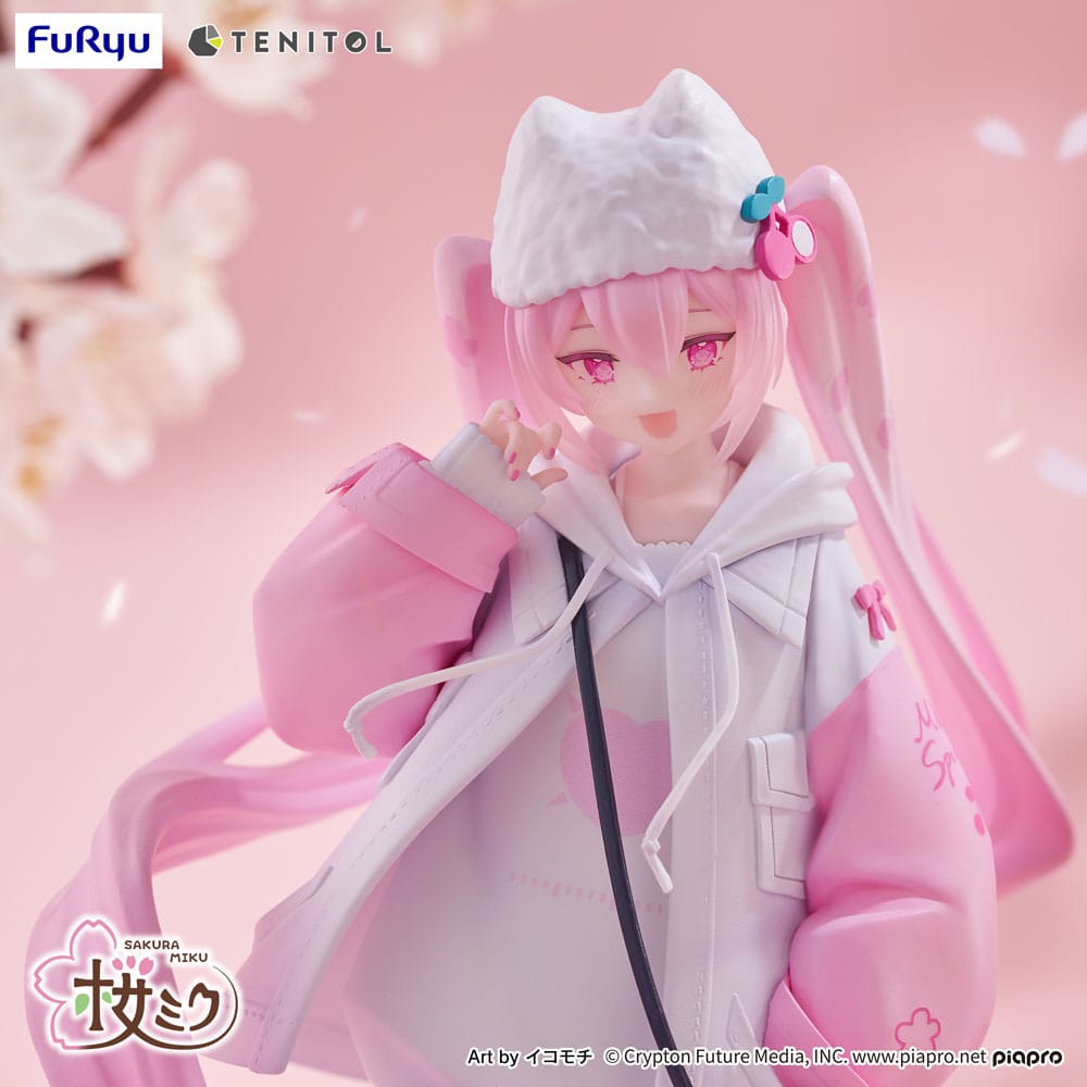 Hatsune Miku - Sakura Miku, Tenitol PVC Statue Sakura Cool style [petit] 19 cm
