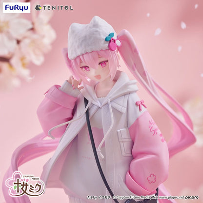 Hatsune Miku - Sakura Miku, Tenitol PVC Statue Sakura Cool style [petit] 19 cm