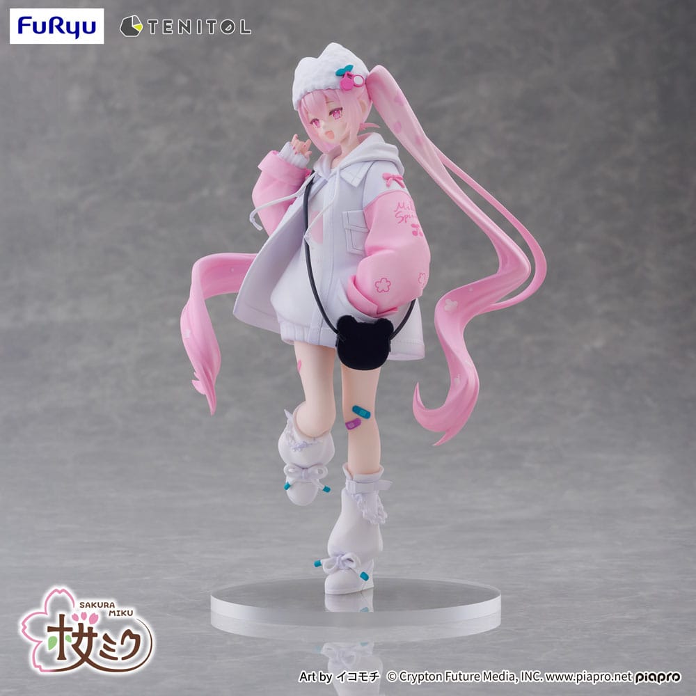 Hatsune Miku - Sakura Miku, Tenitol PVC Statue Sakura Cool style [petit] 19 cm