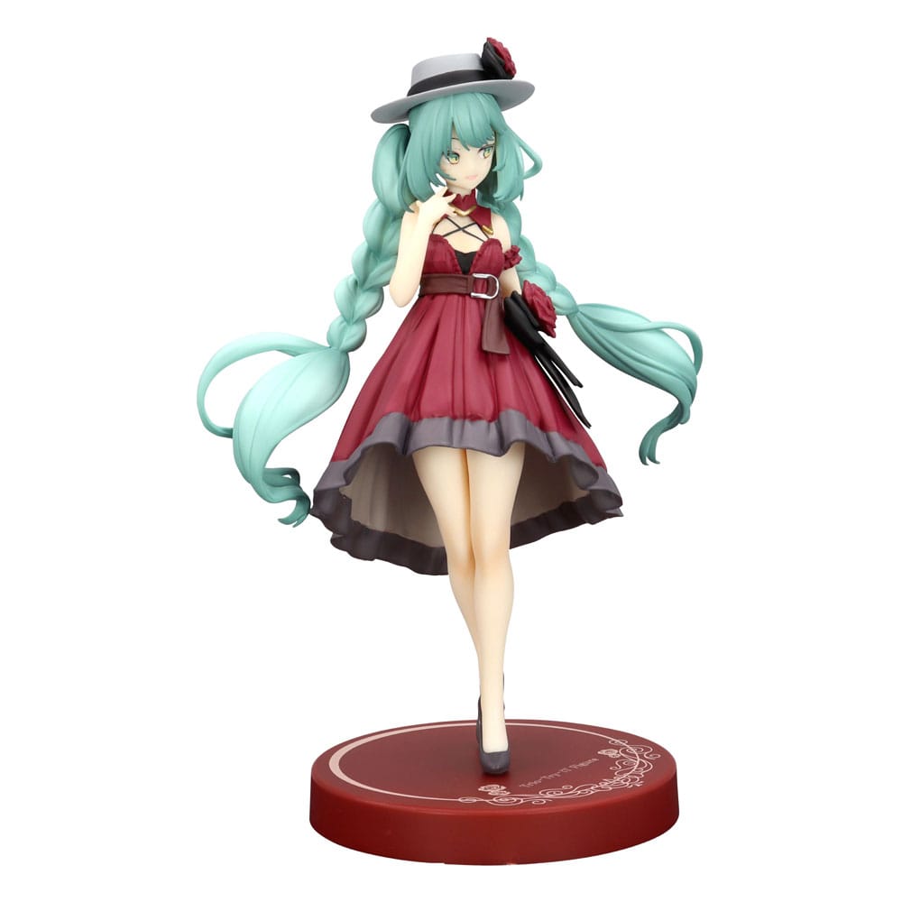 Hatsune Miku - Hatsune Miku, Trio-Try-iT PVC Statue  Outing Dress Red Color Ver. 19 cm