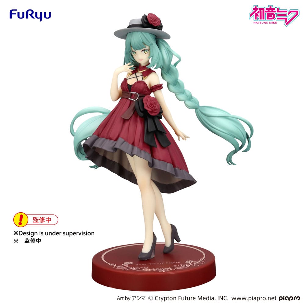 Hatsune Miku - Hatsune Miku, Trio-Try-iT PVC Statue  Outing Dress Red Color Ver. 19 cm