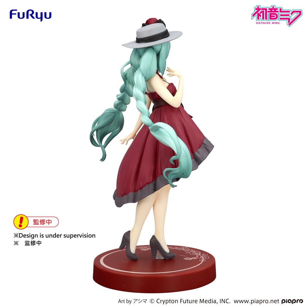 Hatsune Miku - Hatsune Miku, Trio-Try-iT PVC Statue  Outing Dress Red Color Ver. 19 cm