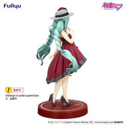 Hatsune Miku - Hatsune Miku, Trio-Try-iT PVC Statue  Outing Dress Red Color Ver. 19 cm