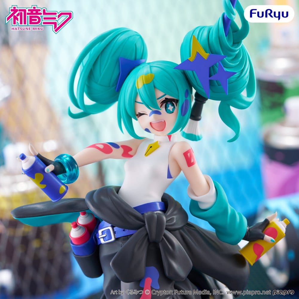 Hatsune Miku - Miku, Muchute PVC Statue Paint Girl Another Color Ver. 23 cm