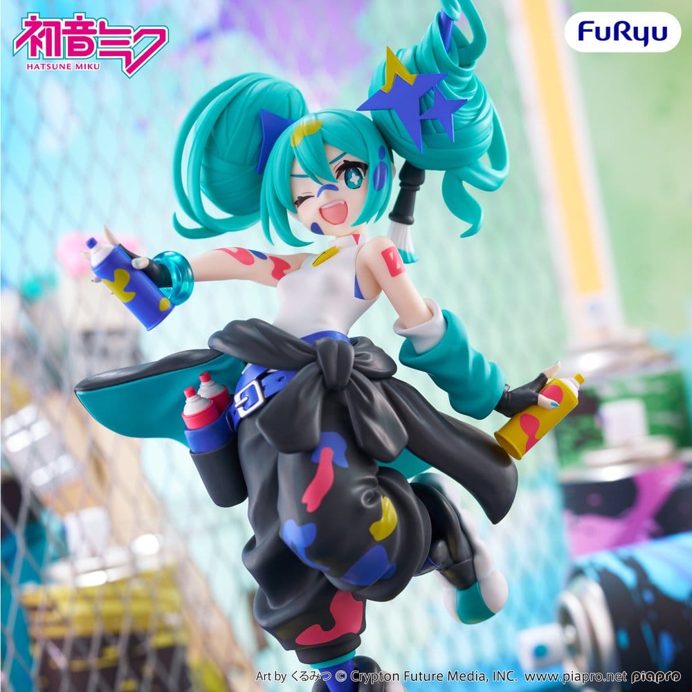Hatsune Miku - Miku, Muchute PVC Statue Paint Girl Another Color Ver. 23 cm