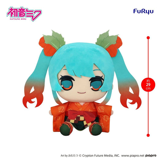 Hatsune Miku - Miku, Kyurumaru Big Plush Figure Flower Fairy Winter Cherry Ver. 29 cm