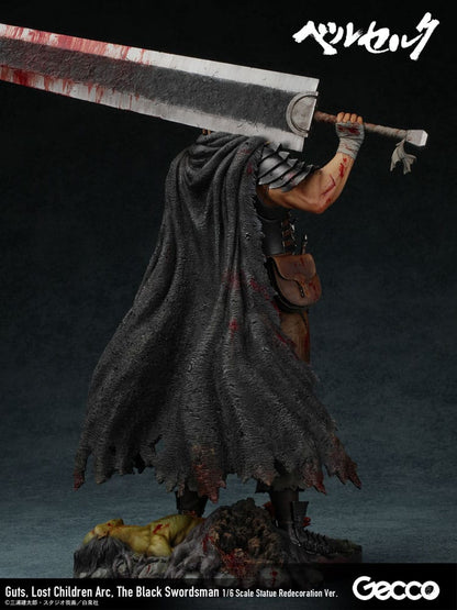 Berserk - Guts, 1/6 Scale Statue Lost Children Arc The Black Swordsman Redecoration Ver. 38 cm