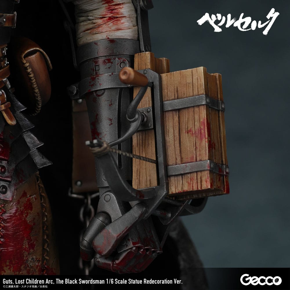 Berserk - Guts, 1/6 Scale Statue Lost Children Arc The Black Swordsman Redecoration Ver. 38 cm
