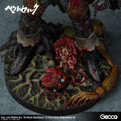 Berserk - Guts, 1/6 Scale Statue Lost Children Arc The Black Swordsman Redecoration Ver. 38 cm