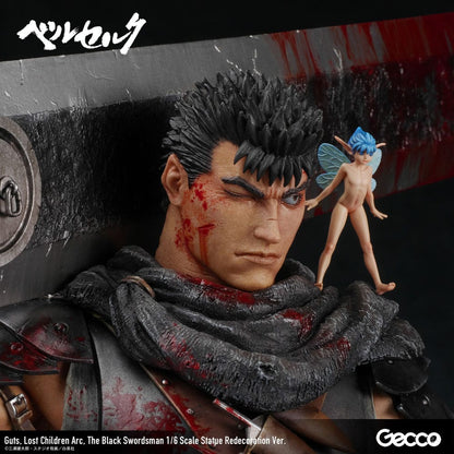 Berserk - Guts, 1/6 Scale Statue Lost Children Arc The Black Swordsman Redecoration Ver. 38 cm