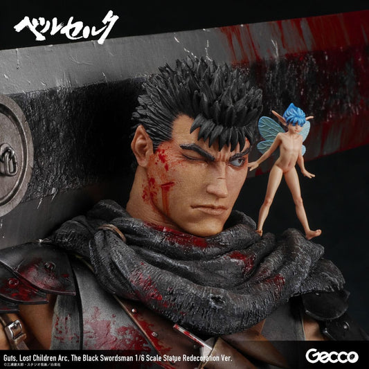 Berserk - Guts, 1/6 Scale Statue Lost Children Arc The Black Swordsman Redecoration Ver. 38 cm
