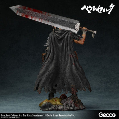 Berserk - Guts, 1/6 Scale Statue Lost Children Arc The Black Swordsman Redecoration Ver. 38 cm
