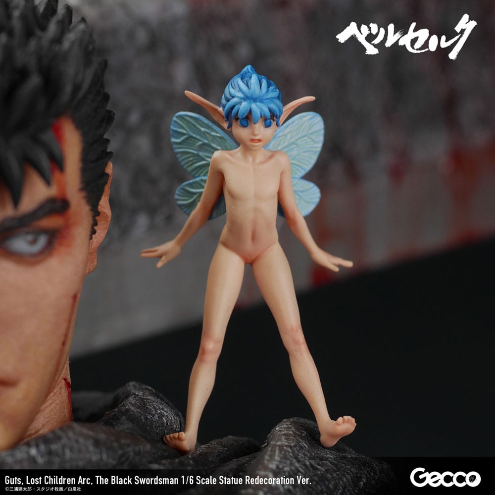 Berserk - Guts, 1/6 Scale Statue Lost Children Arc The Black Swordsman Redecoration Ver. 38 cm