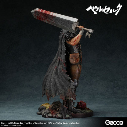 Berserk - Guts, 1/6 Scale Statue Lost Children Arc The Black Swordsman Redecoration Ver. 38 cm