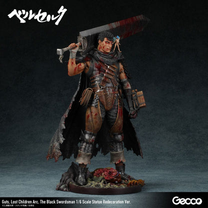 Berserk - Guts, 1/6 Scale Statue Lost Children Arc The Black Swordsman Redecoration Ver. 38 cm