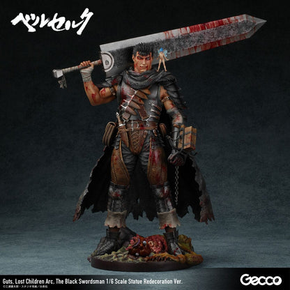 Berserk - Guts, 1/6 Scale Statue Lost Children Arc The Black Swordsman Redecoration Ver. 38 cm