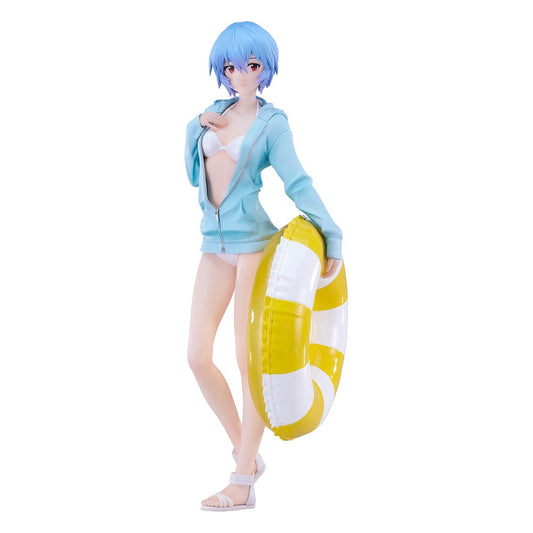 Rebuild of Evangelion - Rei Ayanami, Pop Up Parade L PVC Statue Beach Queens: 22 cm