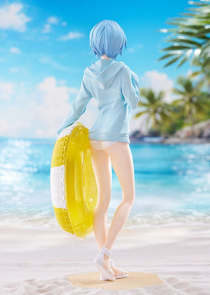 Rebuild of Evangelion - Rei Ayanami, Pop Up Parade L PVC Statue Beach Queens: 22 cm