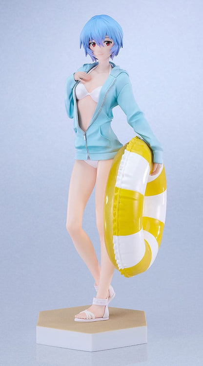 Rebuild of Evangelion - Rei Ayanami, Pop Up Parade L PVC Statue Beach Queens: 22 cm
