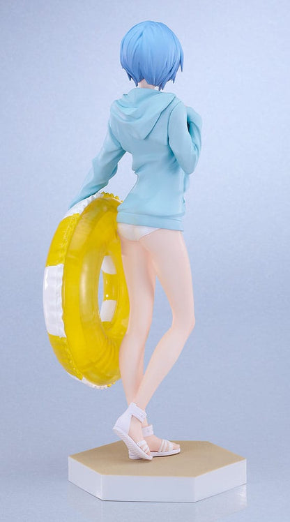 Rebuild of Evangelion - Rei Ayanami, Pop Up Parade L PVC Statue Beach Queens: 22 cm