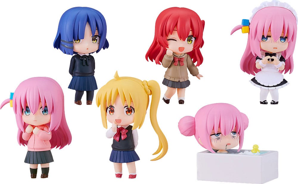 Bocchi the Rock! - Hitori Gotoh; Nijika Ijichi; Ryo Yamada; Ikuyo Kita: Nendoroid Actionfiguren Surprise 7 cm Sortiment (6)