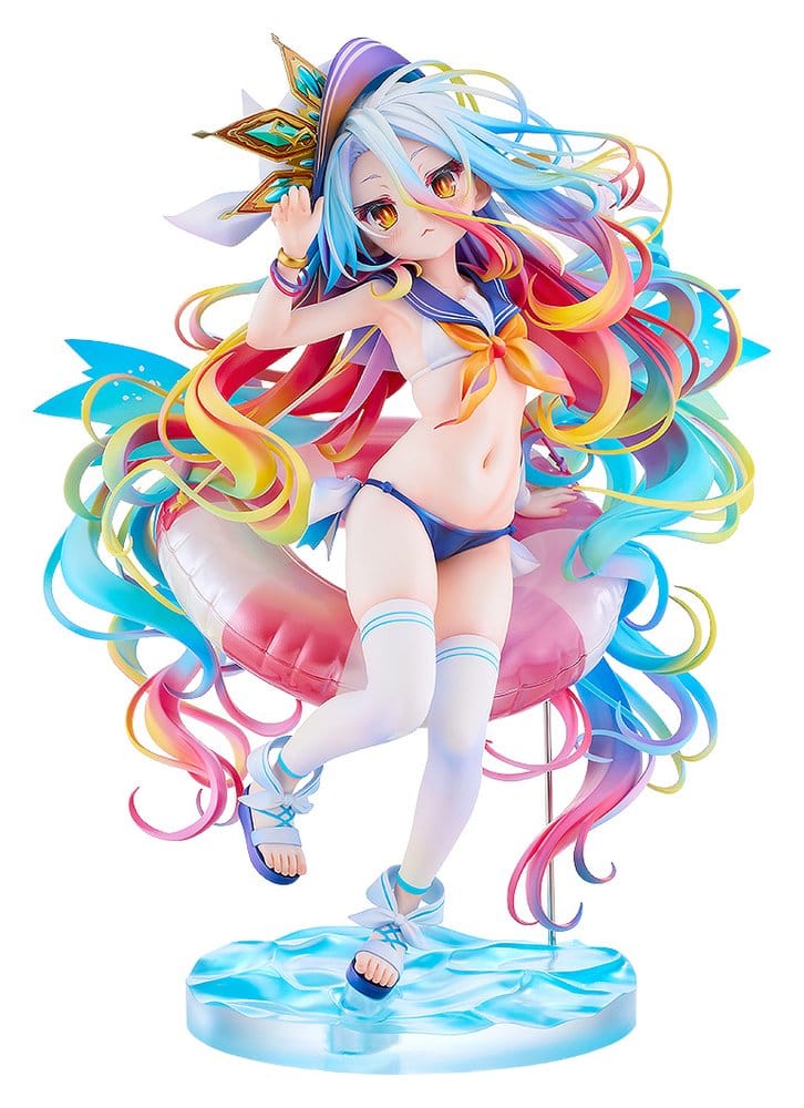 No Game No Life - Shiro, 1/7 Scale Figure: Sailor-Style Swimsuit Ver. 24 cm