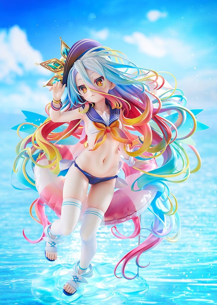 No Game No Life - Shiro, 1/7 Scale Figure: Sailor-Style Swimsuit Ver. 24 cm