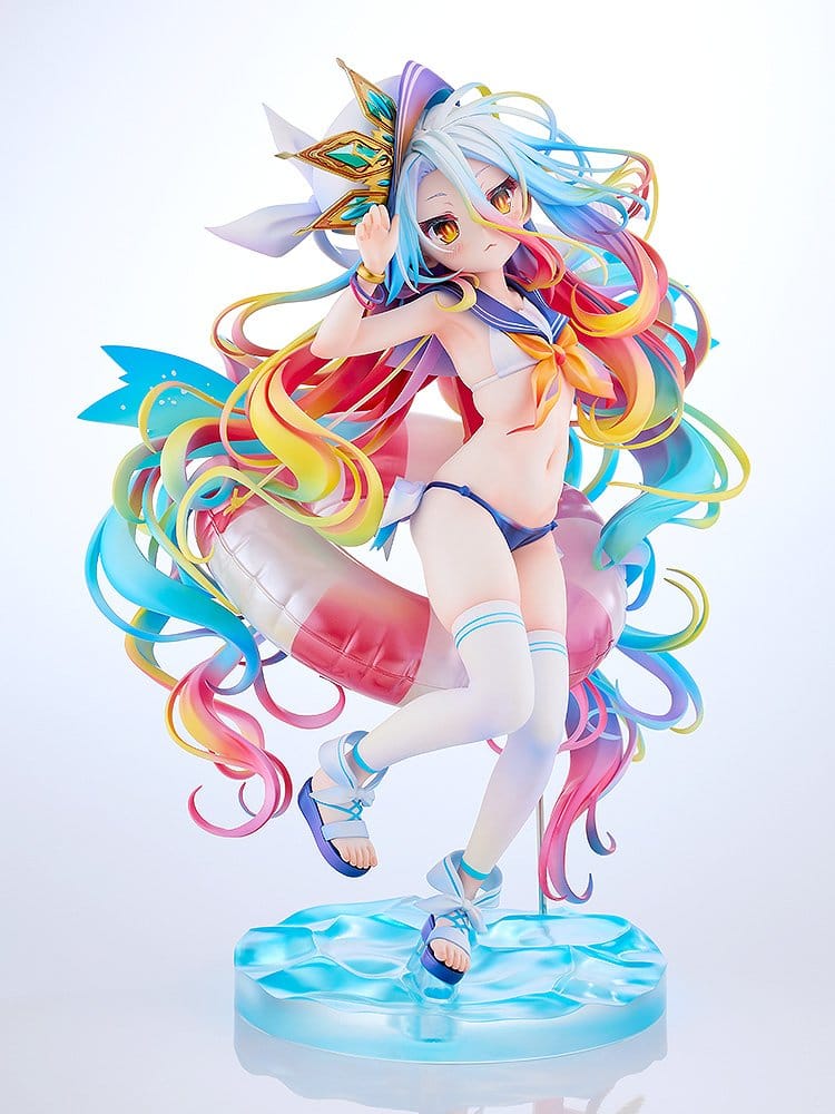 No Game No Life - Shiro, 1/7 Scale Figure: Sailor-Style Swimsuit Ver. 24 cm