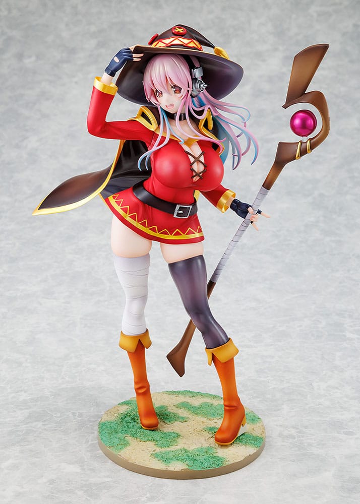 Konosuba x Super Sonico - Megumin, PVC Statue 1/7 Super Sonico collaboration Ver. 25 cm