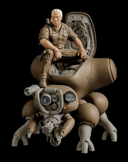 Ghost in the Shell - Batou with Fuchikoma, PLAMAX minimum factory Plastic Model Kit 8 cm
